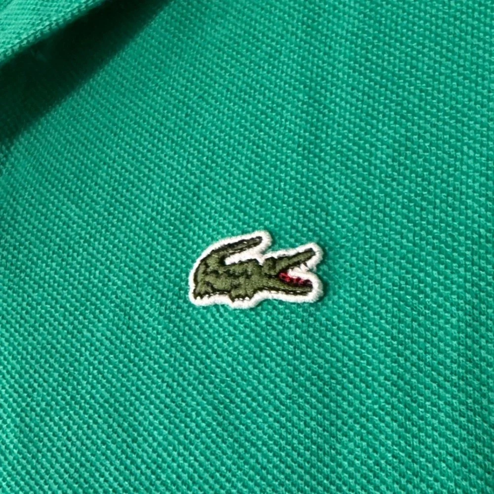 Lacoste Polo Shirt Kids Unisex Eu 14 Teen Green Short Sleeve Preppy Core Logo